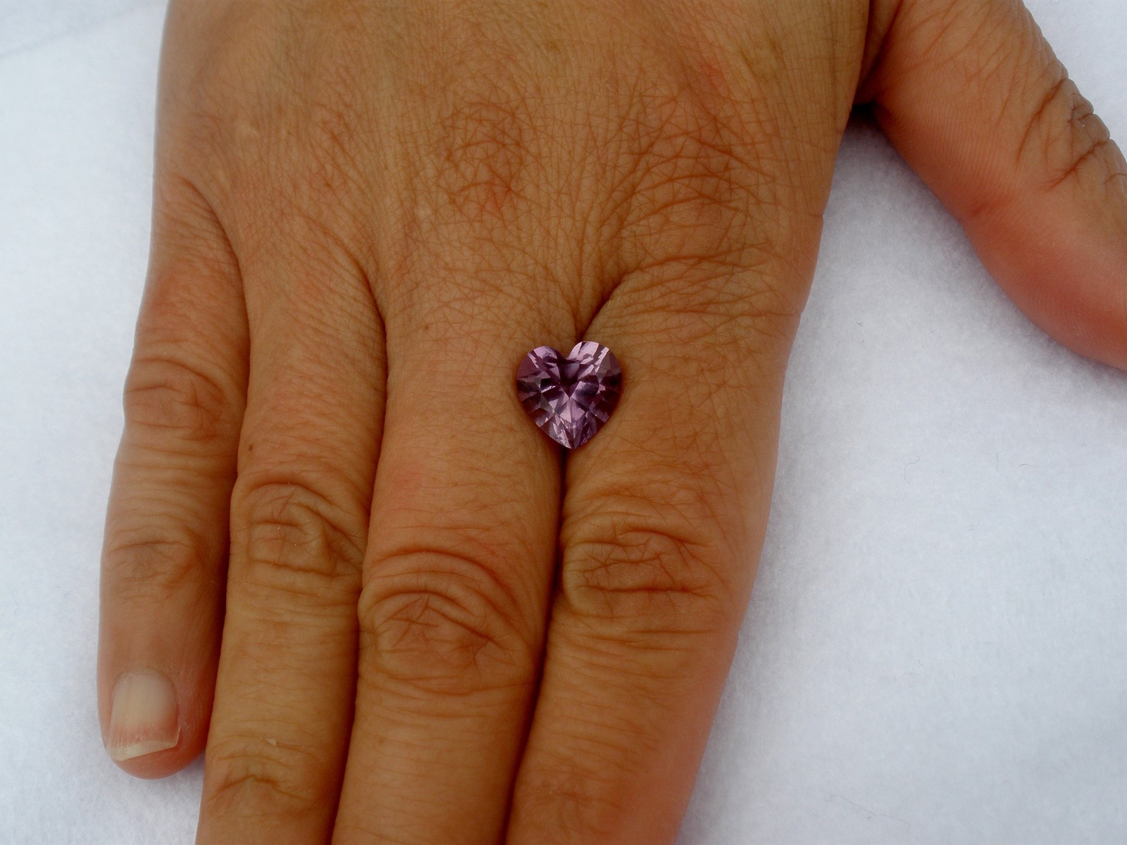 Amethyst Heart Loose Faceted Natural Gem 10mm