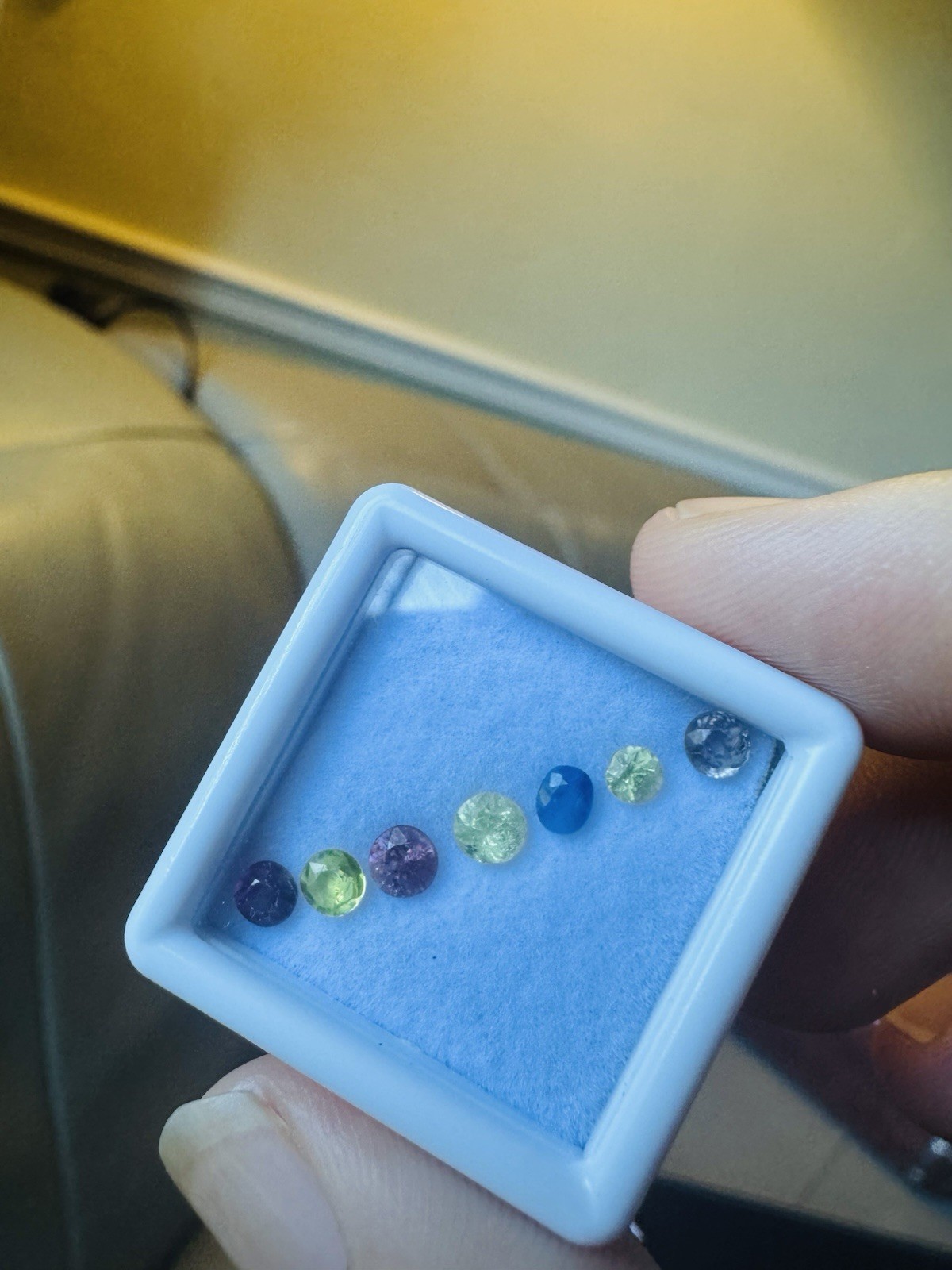 Natural, Burmese unheated fancy-colored sapphires and chrysoberyls.