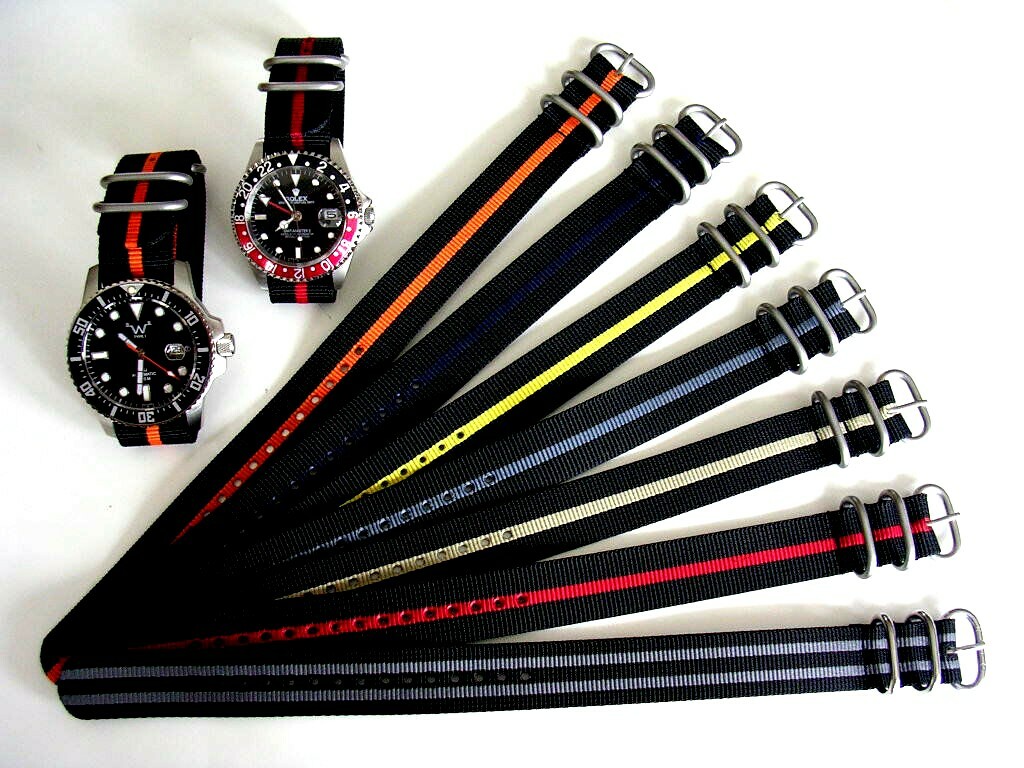 1pc UTC NATO strap SS Nylon Military RAF g10 watchband stitch Bond IW SUISSE usa