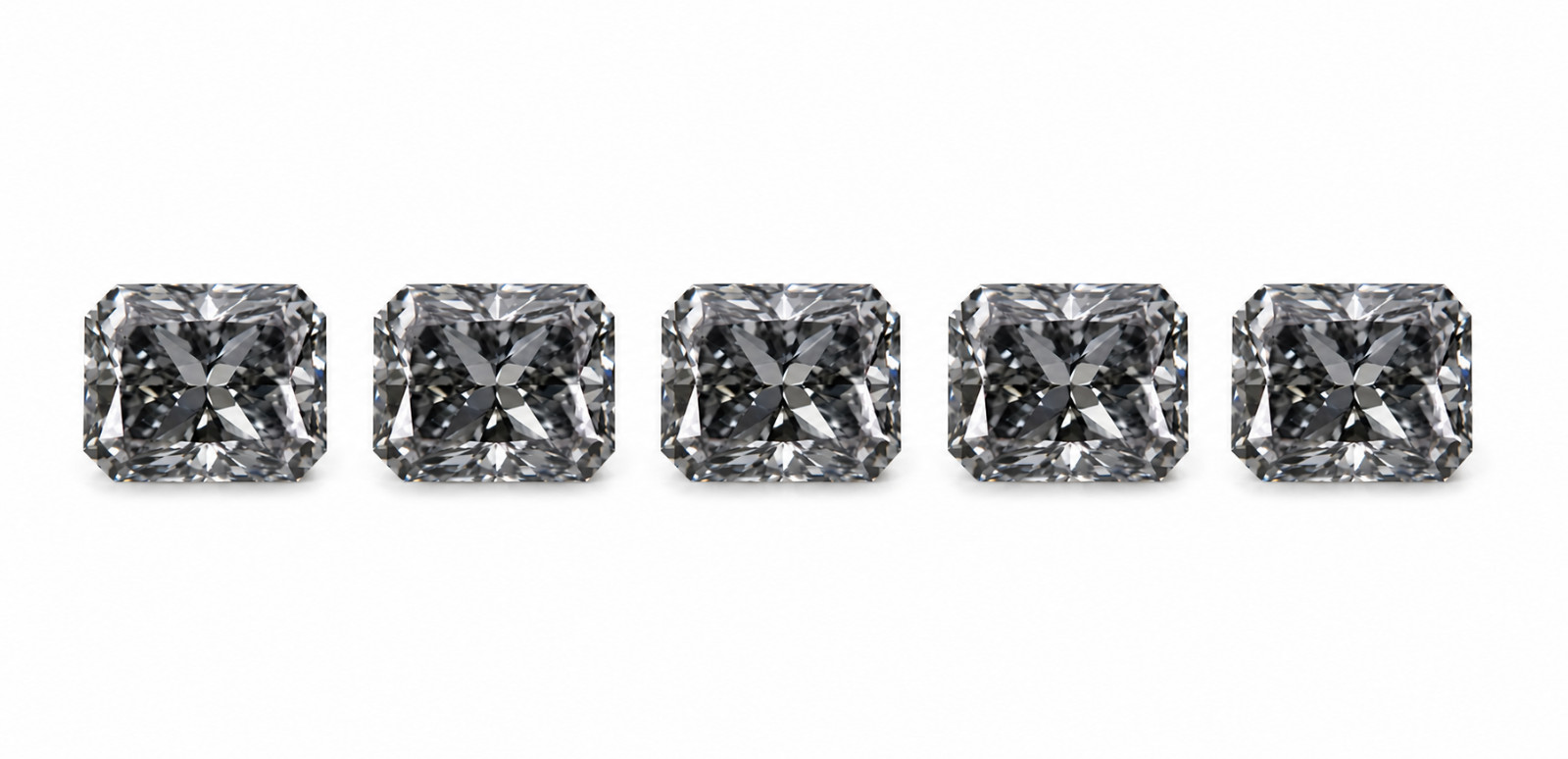 9 Carat Radiant Cut Lab Grown Diamond VVS1 12×16 MM Grey Color Premium quality