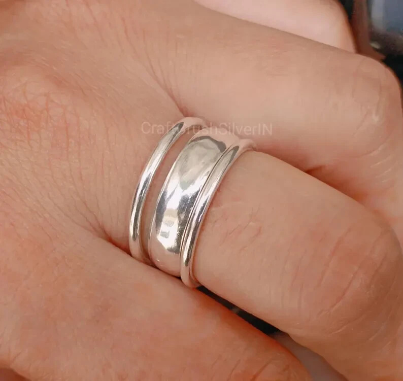 Set of 3 Sterling Silver Stacking Rings, Sterling Silver Stacking Ring All size