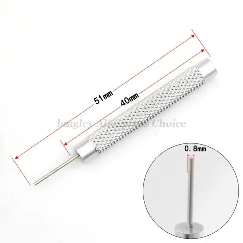 10Pc Watch Pin Punch Set Metal Bracelet Link Remover Repair Tool 0.8mm