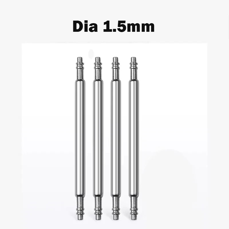 10 pcs Watch Spring Bar Pins Watchband Stainless Steel -Diameter 1.5mm or 1.8mm