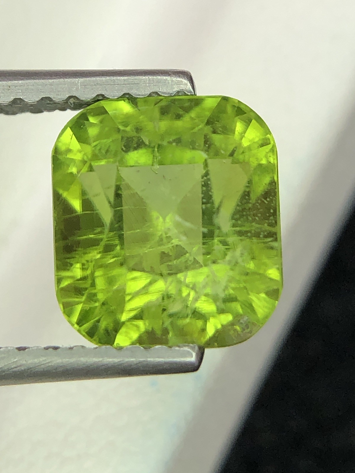 3 Cts Natural Green Peridot Cushion Cut Slightly Included Loose Gem