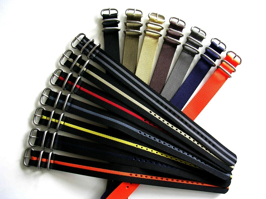 1pc NATO ® watch band strap Heavy Premium Nylon G10 Military UTC Pilot IW SUISSE