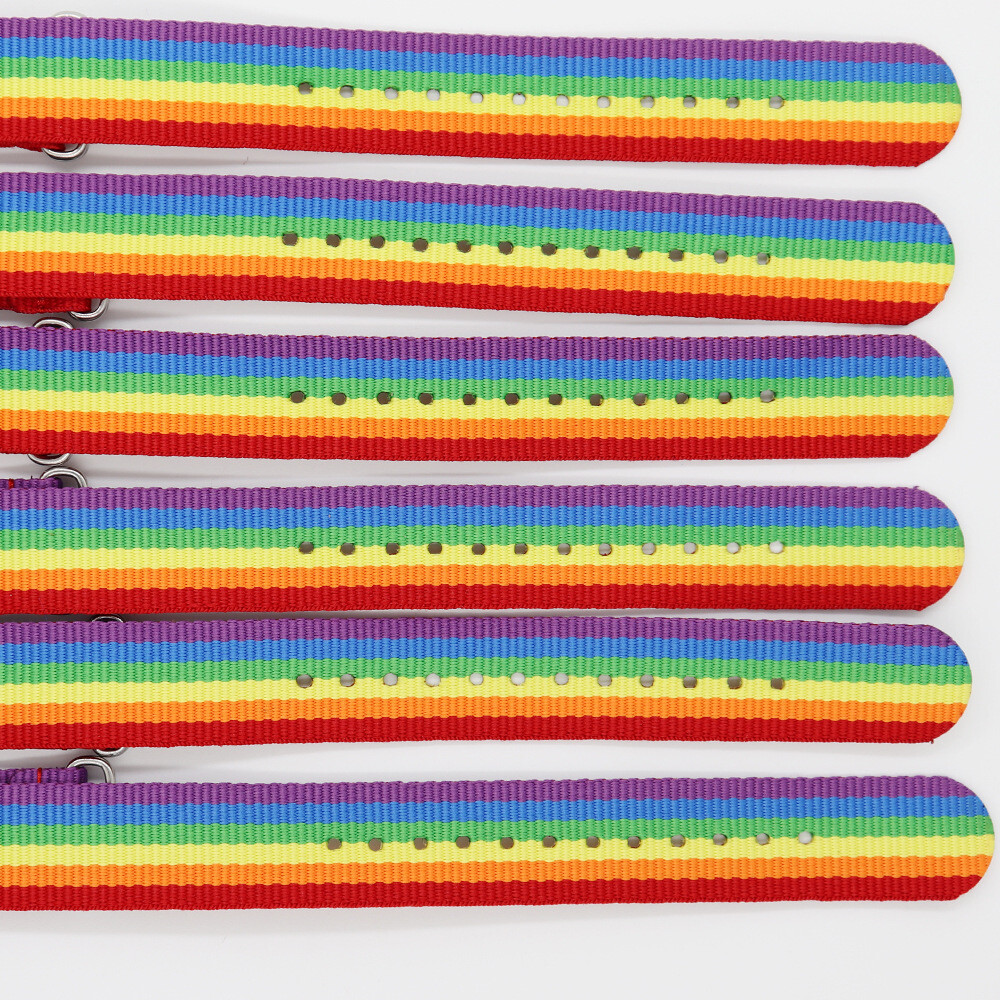 Nylon Canvas Watch Strap Band Sports Fashion 14/16/18/20/22/24mm Multicolour