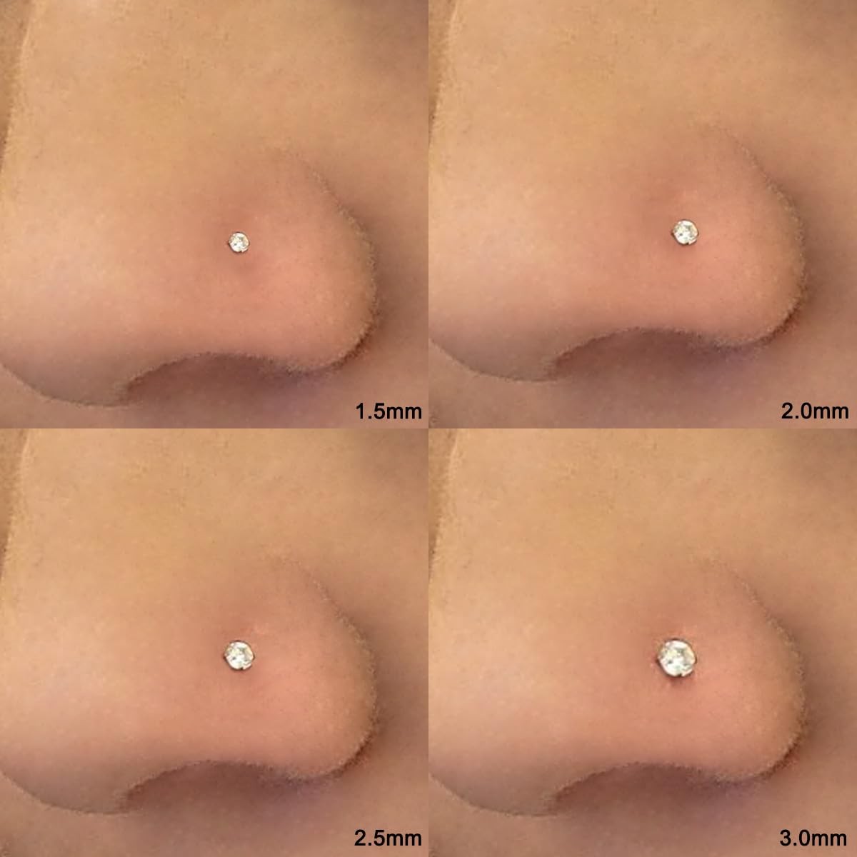 Gold Nose Rings Studs Set for Women Men 8Pcs 20G 316L Surgical Stainless Stee…