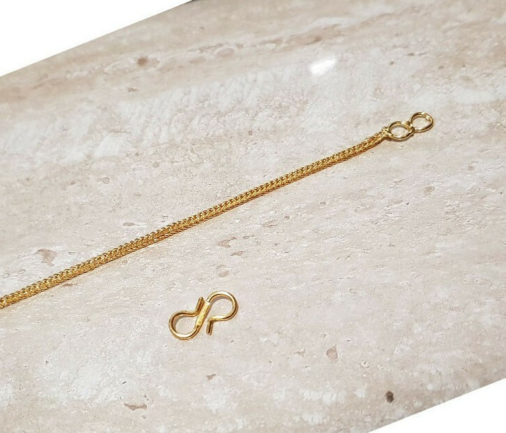 18ct Gold Extension Safety Necklace/Bracelet/ Chain Extender GOLD PLATED