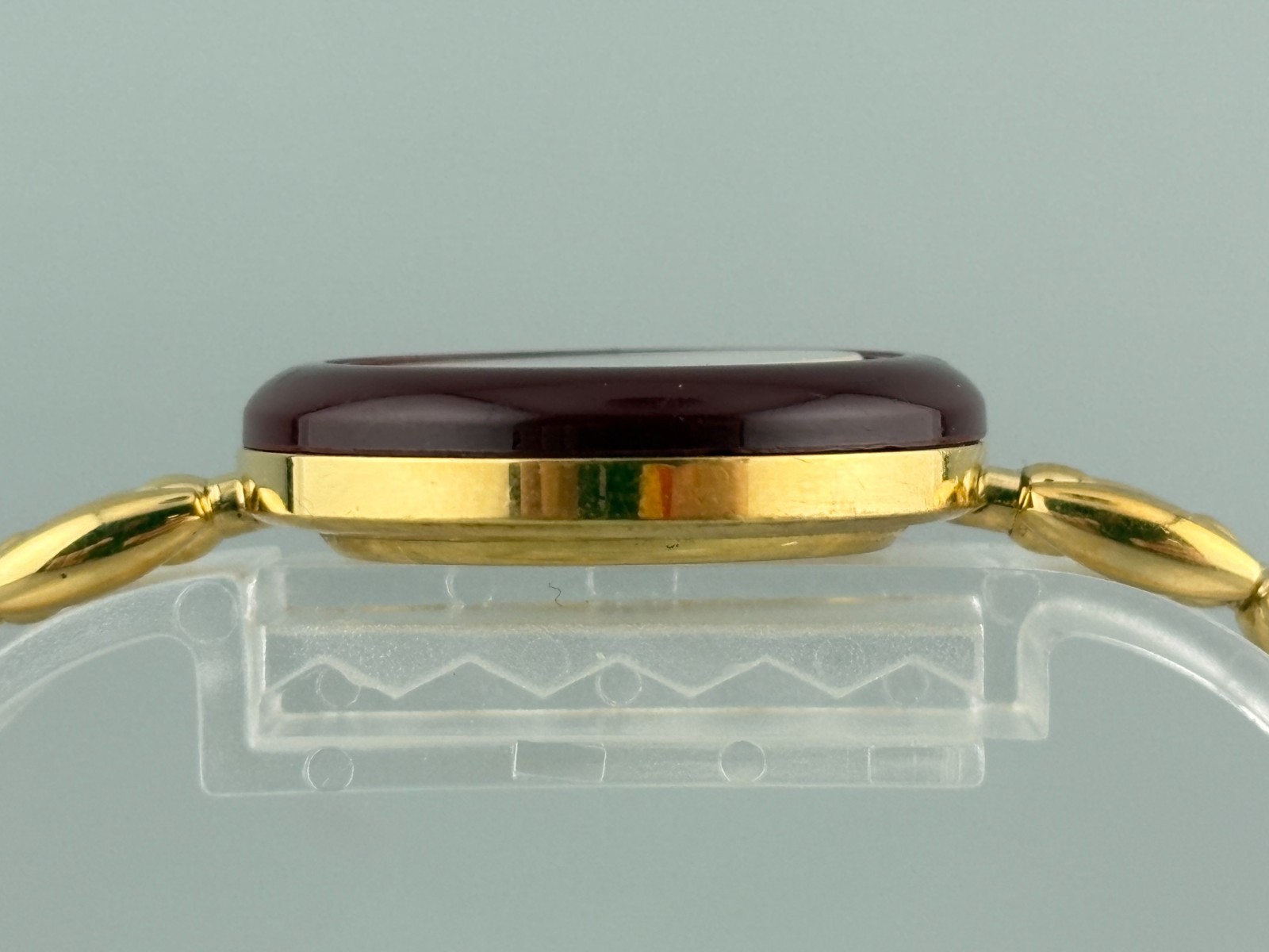 [Very Good+5] Gucci Change Bezel 1200 Gold Wine Red Watch Auth