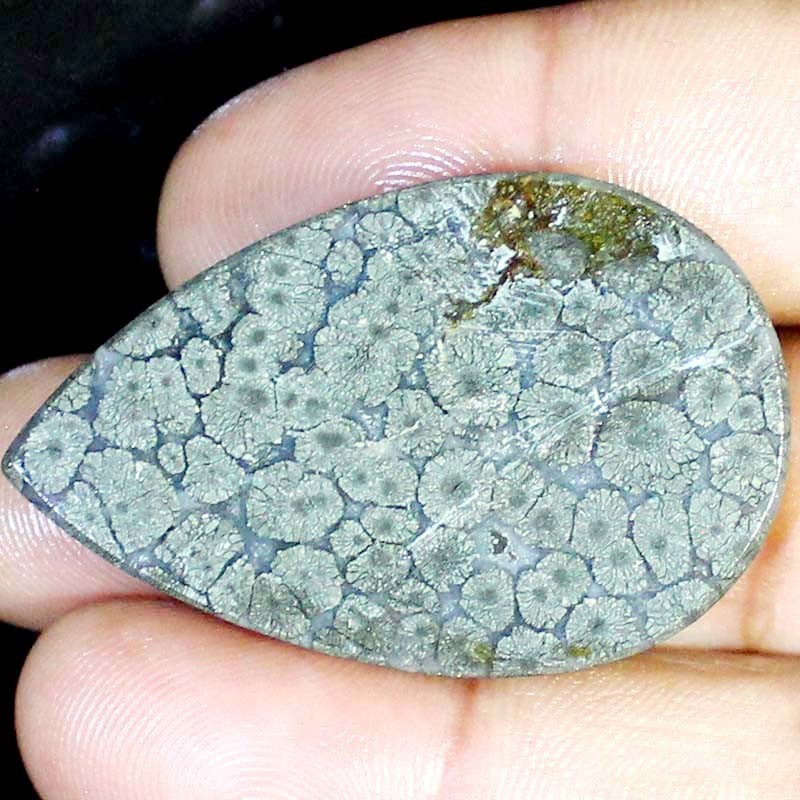 104.35CT A+ 100% Natural Indonesian Marcasite 30X48X6MM Pear Shape Gemstone BC51