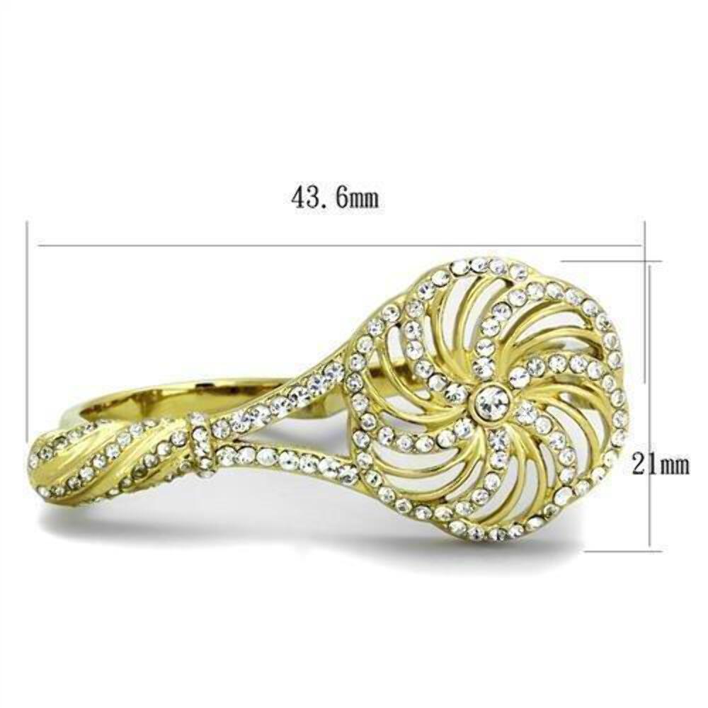 Gold Womens Ring Anillo Para Mujer 316L Stainless Steel Ring 316L Stainless Stee