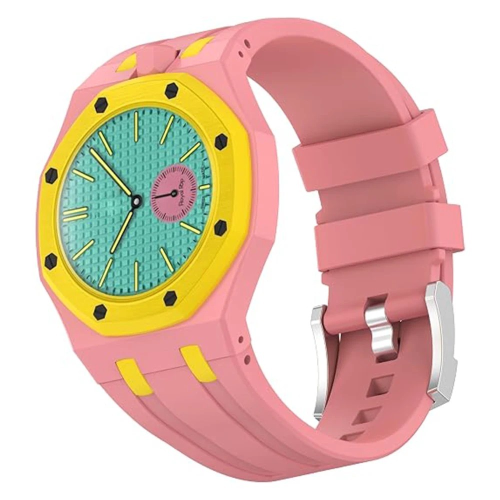 Strap For Swatch x AP Royal POP Silicone Watch Case, Changer To Wristwatch
