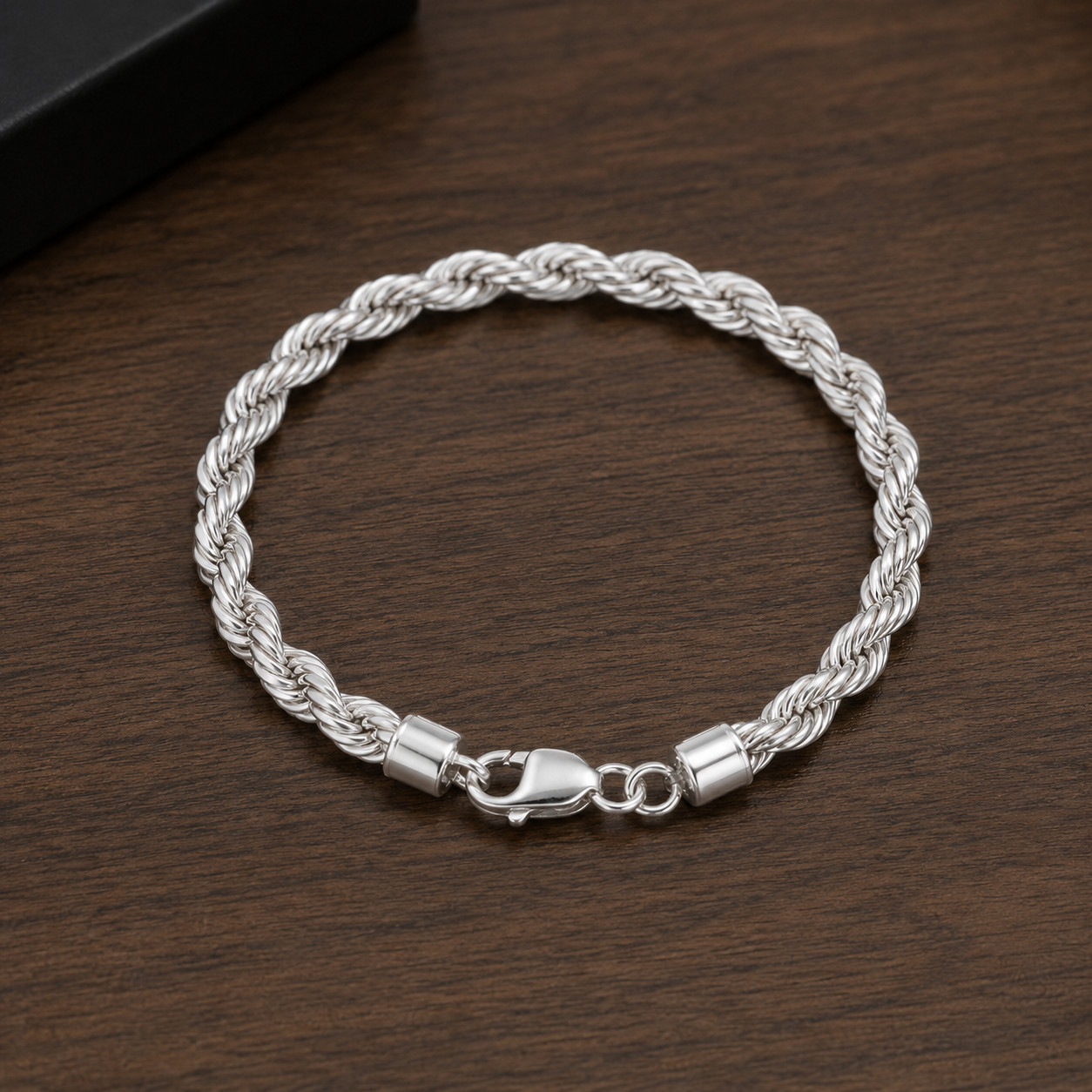 925 Sterling Silver Rope Chain Necklace Bracelet 3-10mm Diamond Cut Rhodium