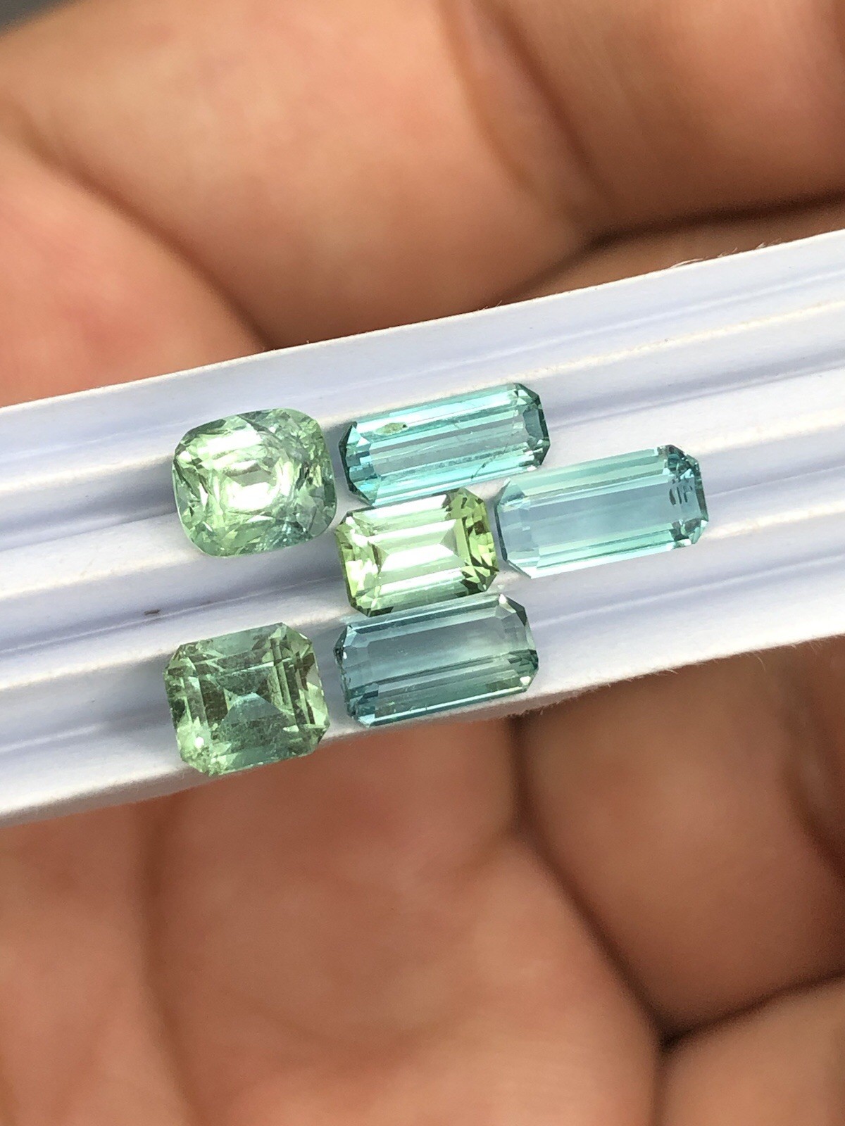 3.7 Ct Multi Color Faceted Tourmaline Lot From Afghanistan