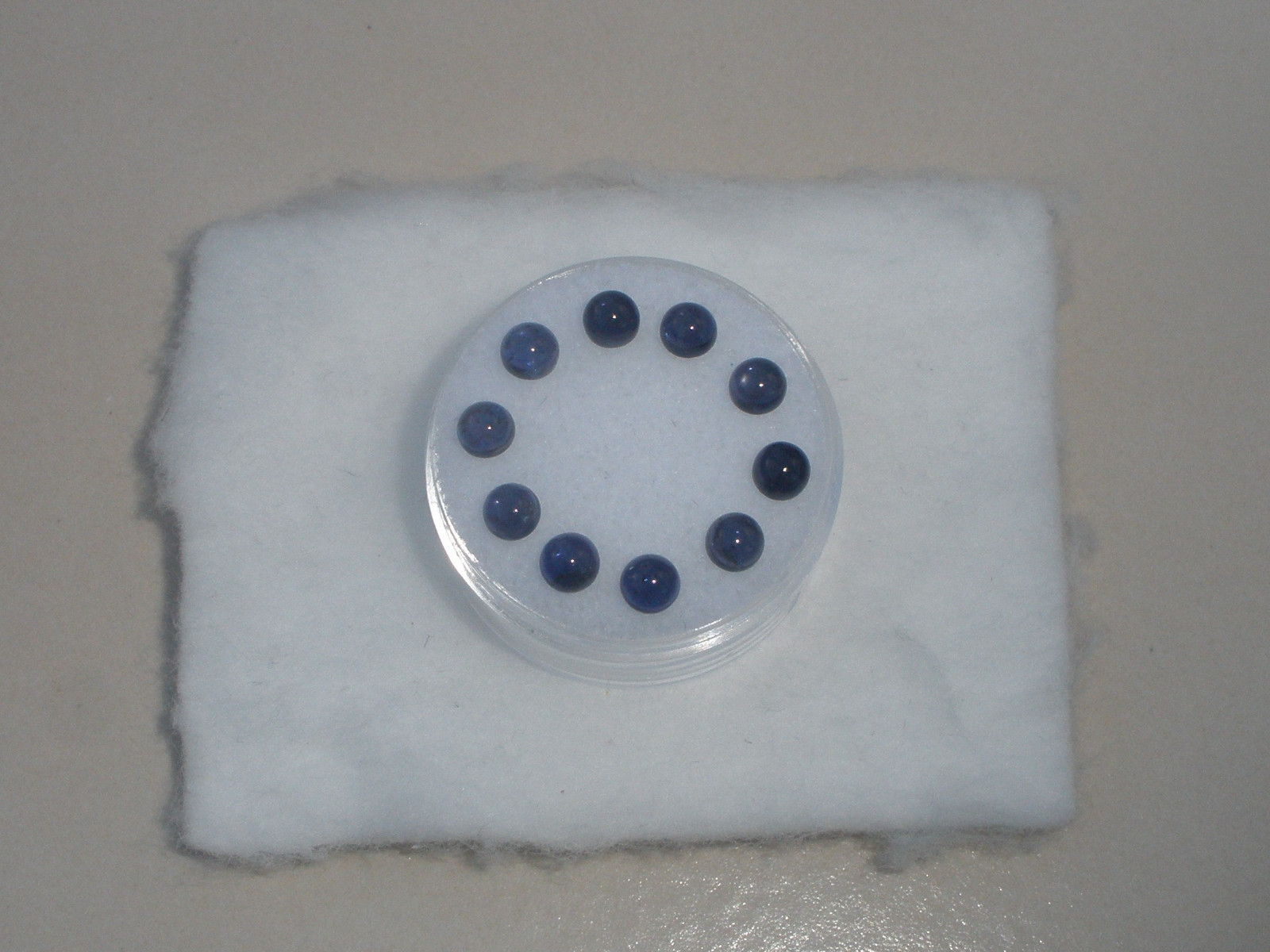 10 Iolite Round Cabochon Loose Natural Gems 4mm each