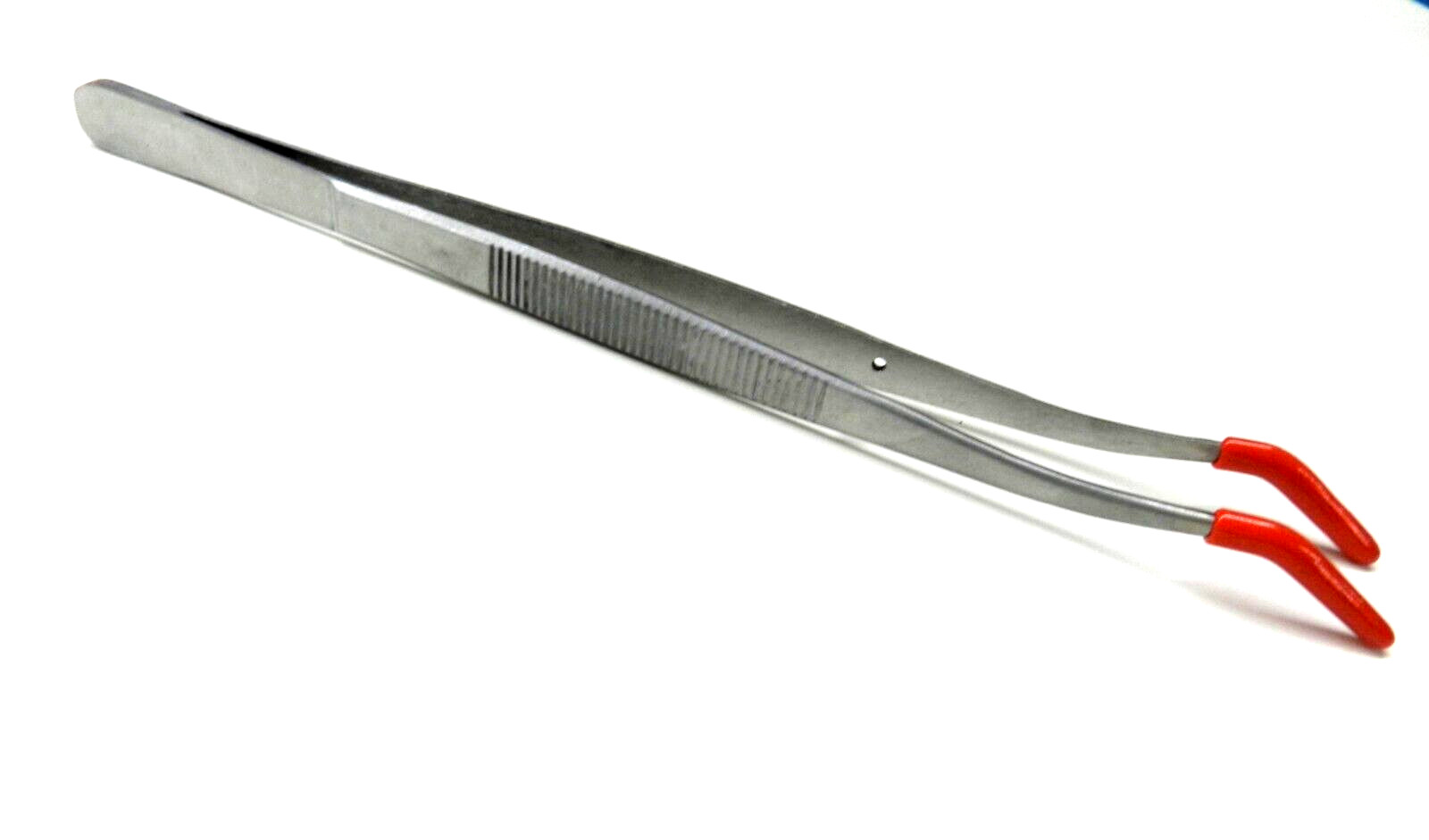 Tweezers Bent Tip 8″ PVC Coated Rubber Tips Jewelry Non Marring Tweezer