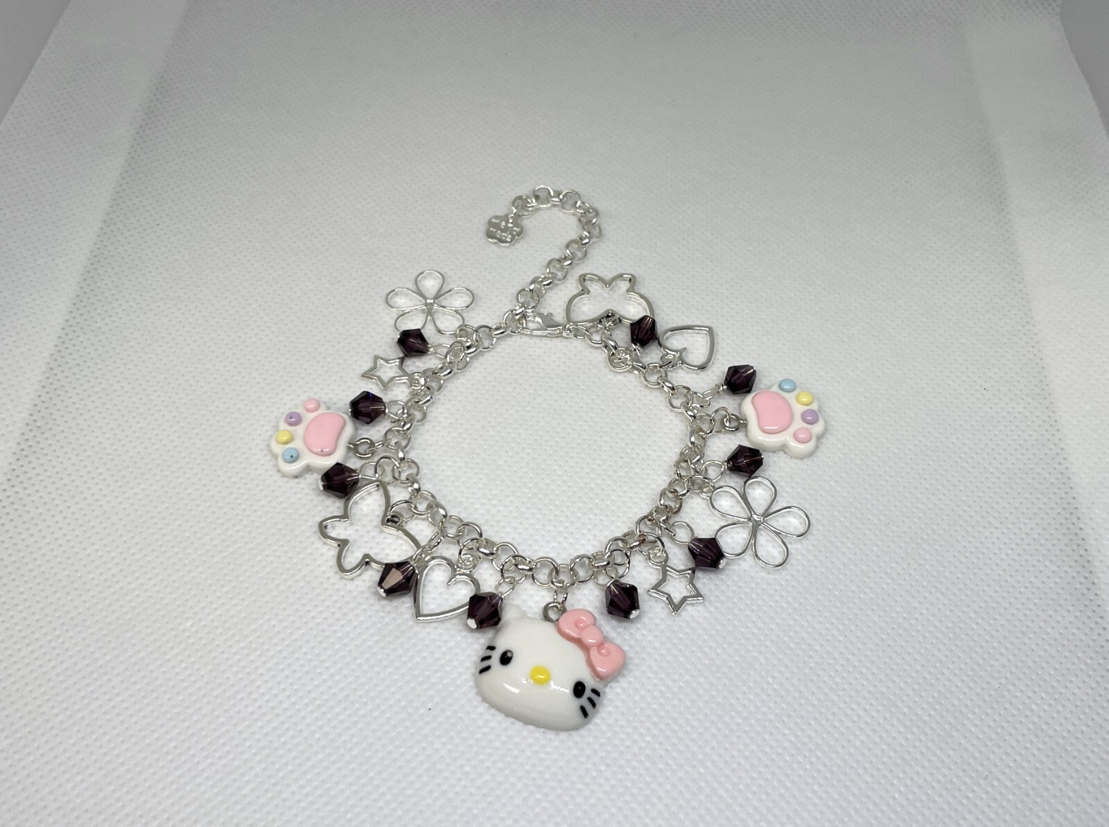 ~Hello Kitty~😺Cute Cat Charm Bracelet~ Anime Sanrio~Single Chain! 🌈You Choose