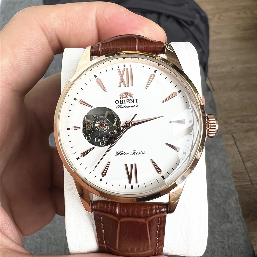 Orient Watch Bambino Classic Men Luxury Gift Automatic Mechanical Leather Strap