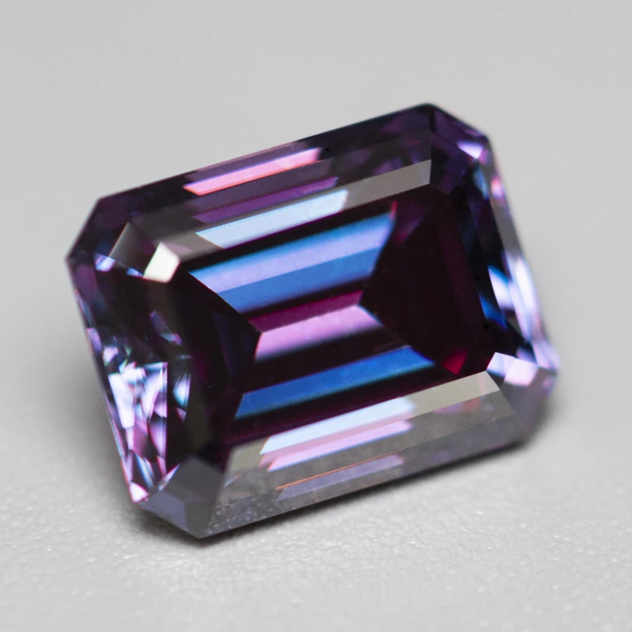 Royal Purple Multi-Shape Sparkling Moissanite Loose 0.5-3ct GRA Factory Directly