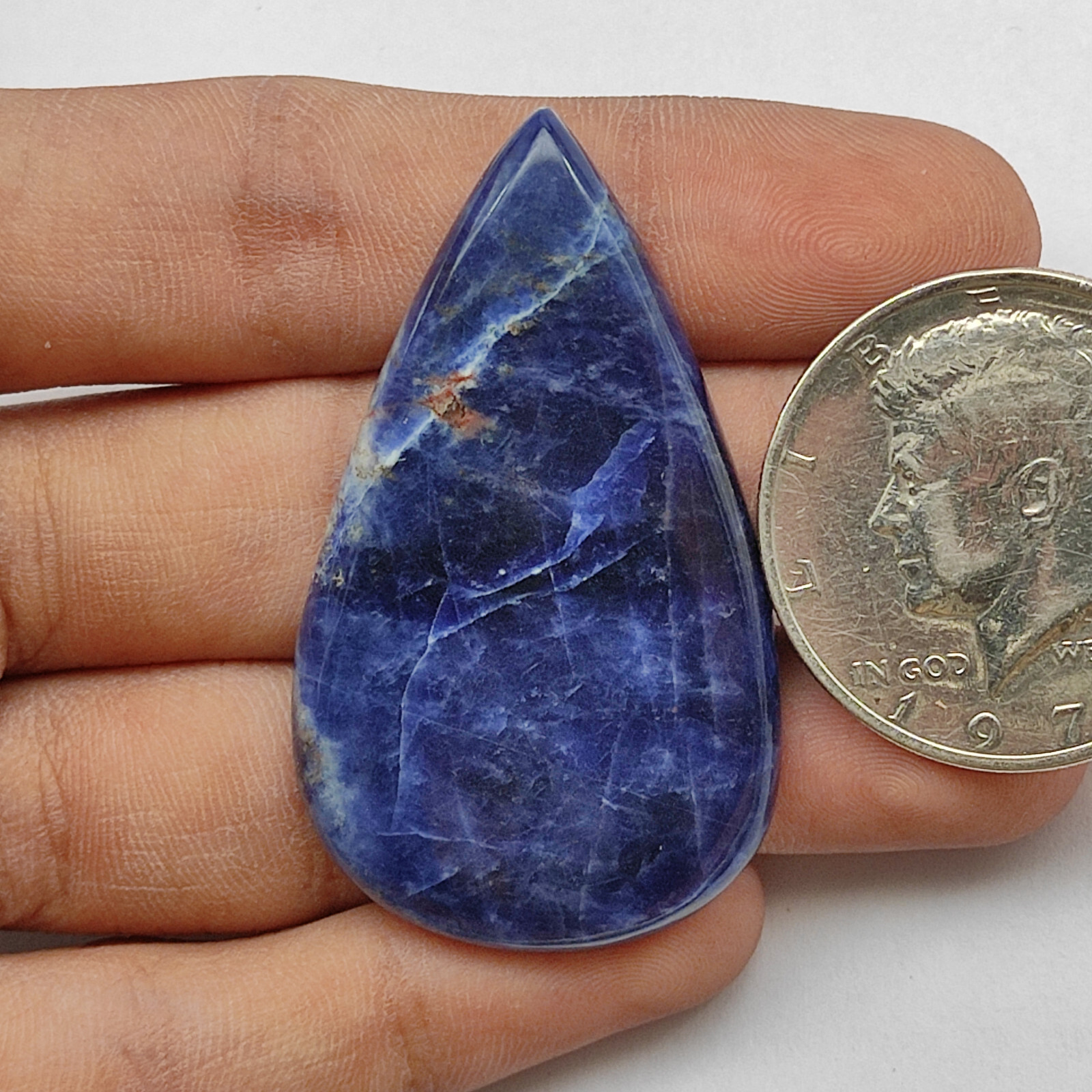 Natural blue sodalite cabochon handmade designer loose gemstone jewelry M7337
