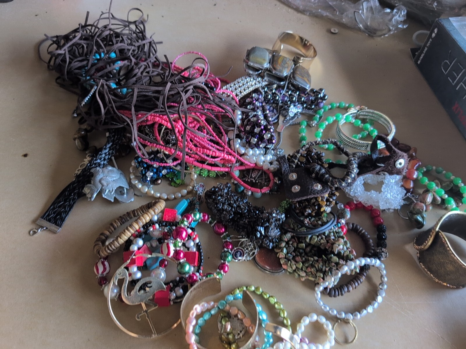 HUGE Vintage to Now ALL UNSEARCHED Jewelry Lot Wearable Craft Estate Find 4lbs