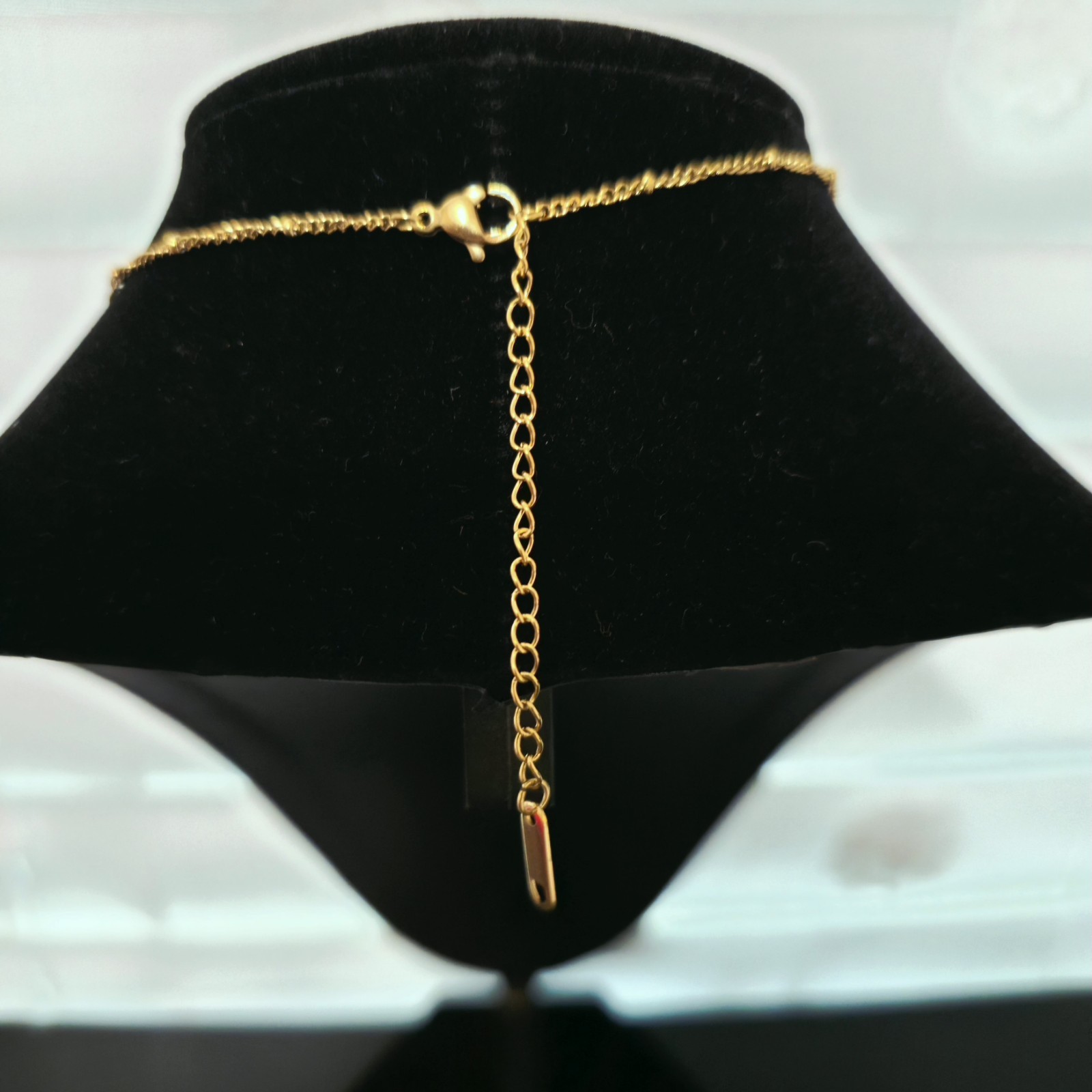 Trendy Y Necklace – 18K Gold Plated V-Front Drop – Women Jewelry B005