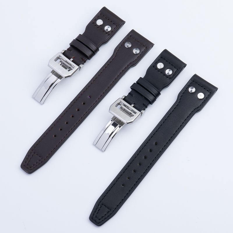 21mm 22mm Leather Strap Watch Band Fits IWC Pilot’s Watch Top GUN Series