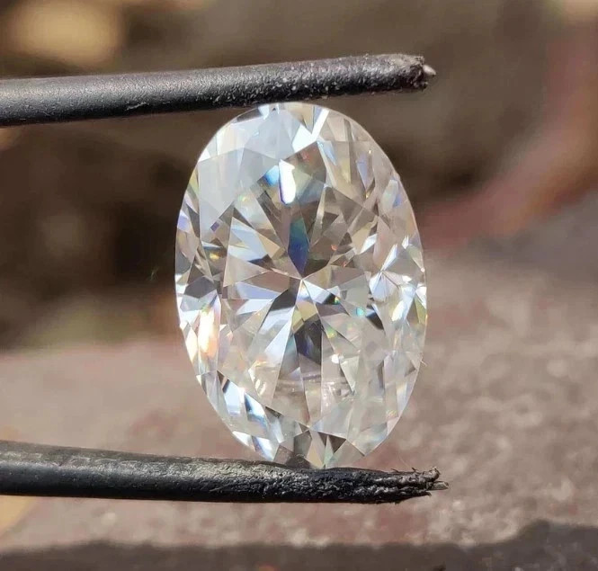 6.50 CT Natural White Diamond 10×14 mm 1 Pcs Oval Cut VVS1 D Grade Certified D1