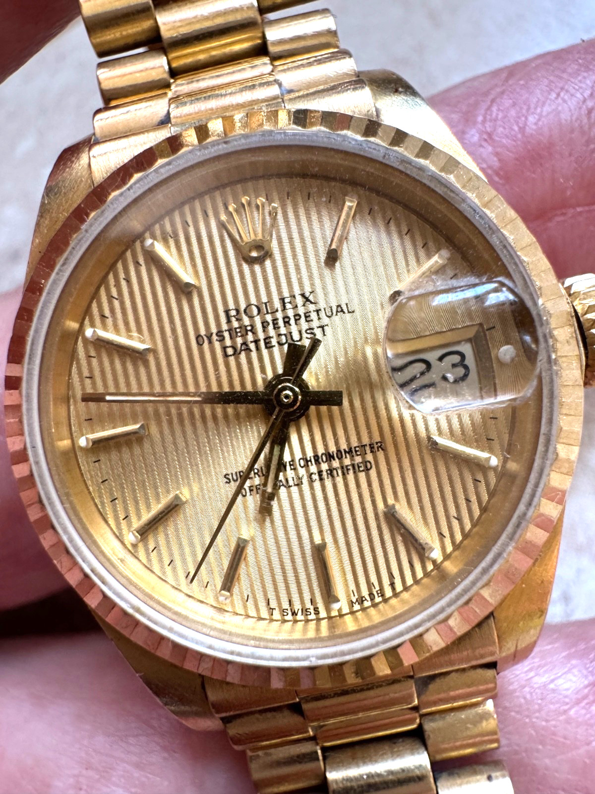 STEAL! Auth RARE early 1970’s vintage ROLEX womans watch 18k Gold- Gorgeous!