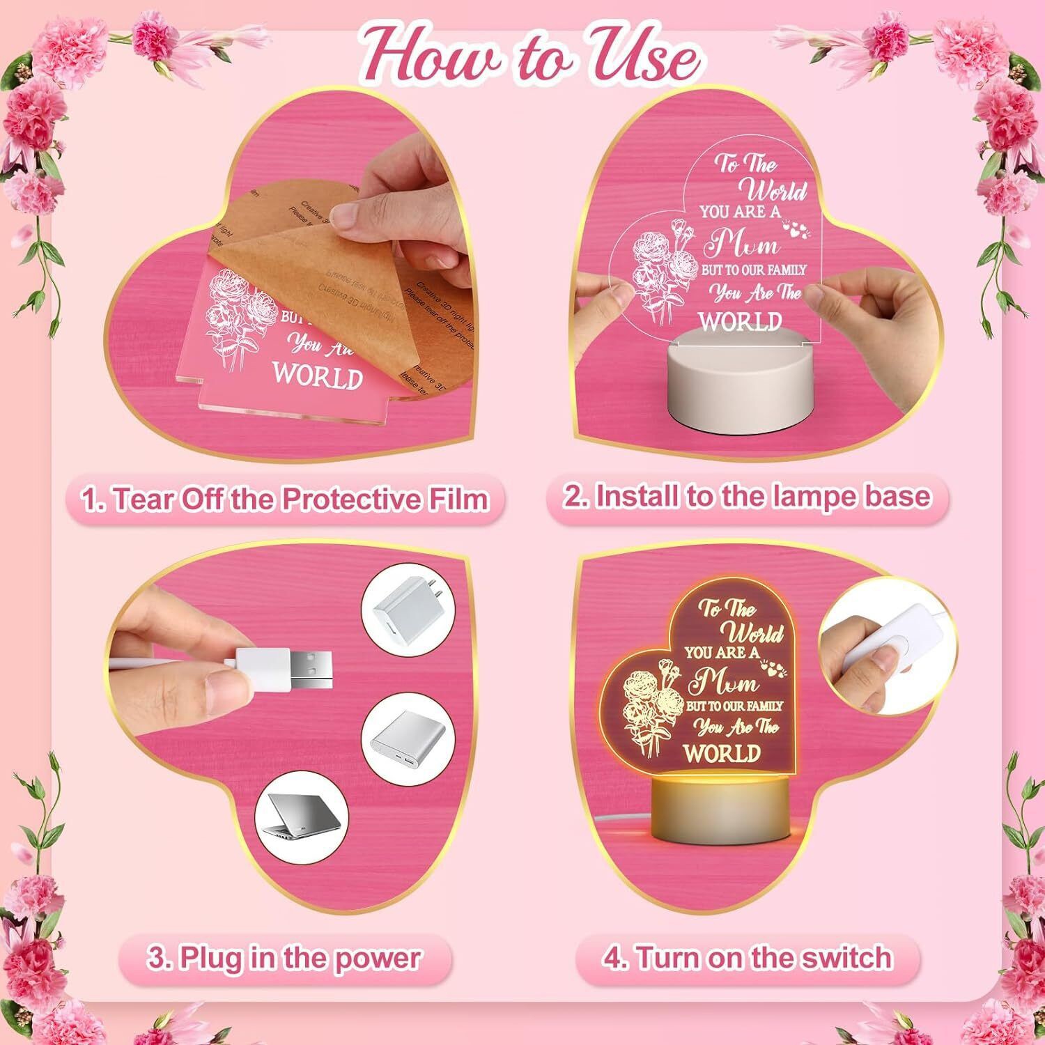 Gifts for Mom Birthday Gifts from Daughter Son Husband, Mother’s Day Gift Women