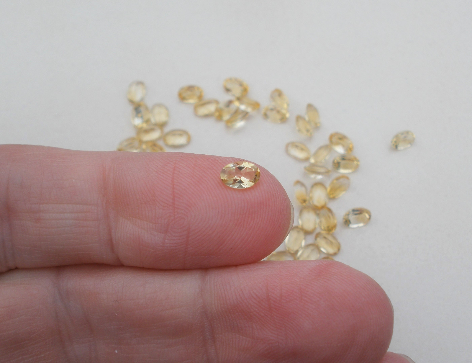Citrine Oval Natural Loose Faceted Gem 6x4mm