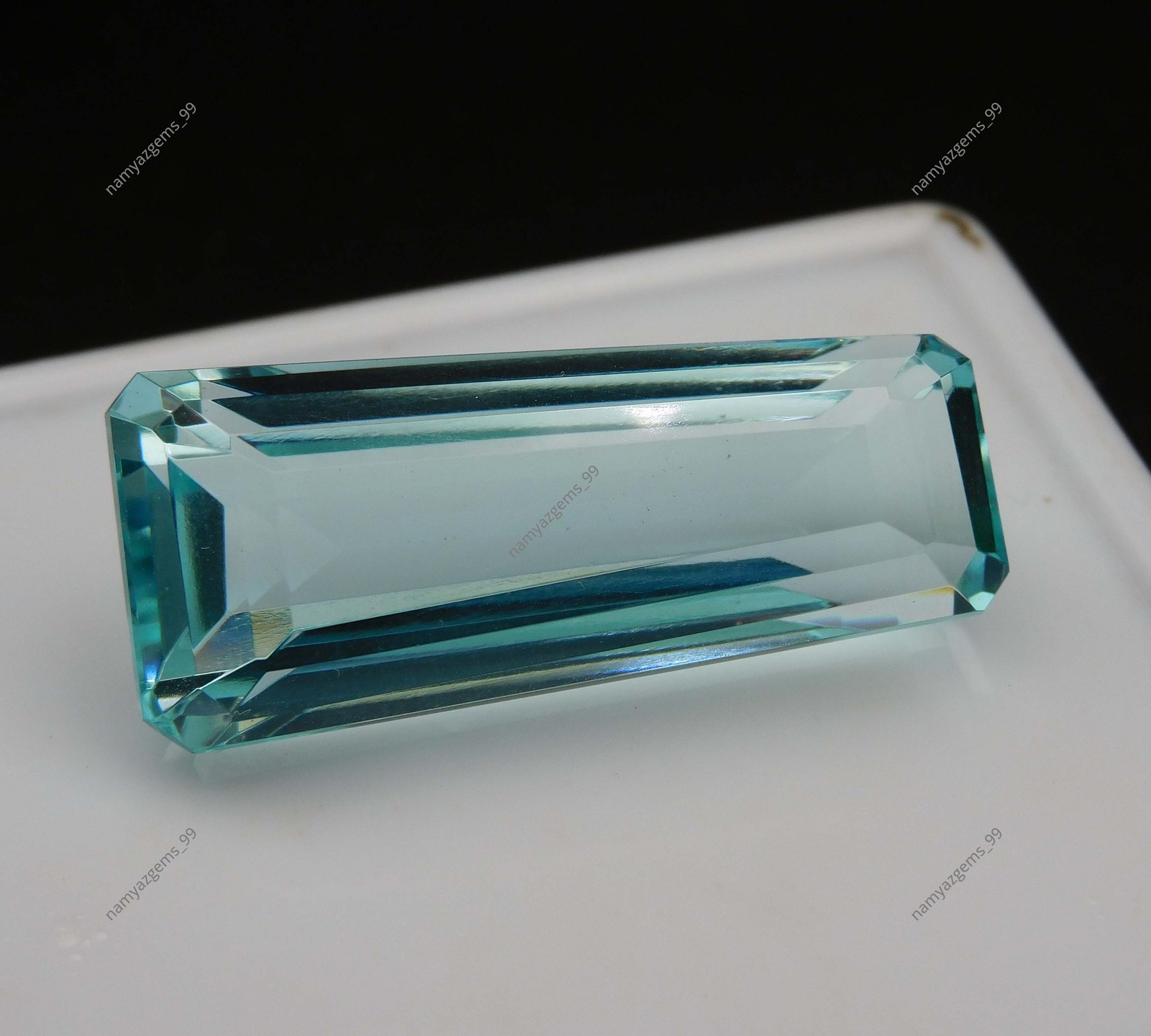 51.85 Ct Premium Natural Blue Aquamarine Fancy Cut Certified Loose Gemstone
