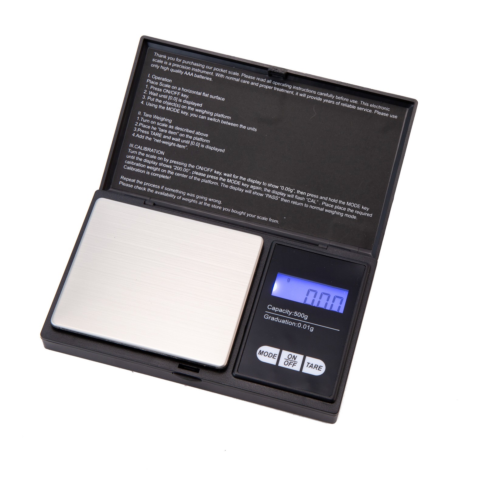 Digital Scale 1000g x 0.1g Jewelry Gram Silver Gold Coin Pocket Size Herb Grain