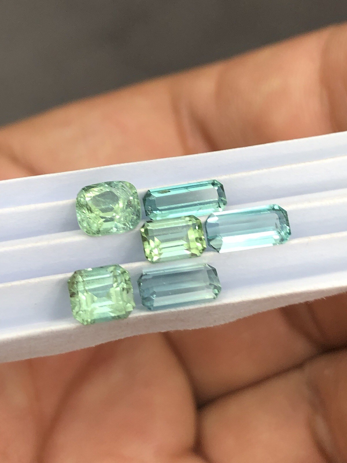 3.7 Ct Multi Color Faceted Tourmaline Lot From Afghanistan