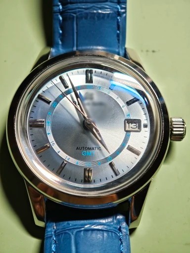 39mm Watch Case Buckle PU Leather Strap fit 31mm dial for NH35 NH36 Movement New