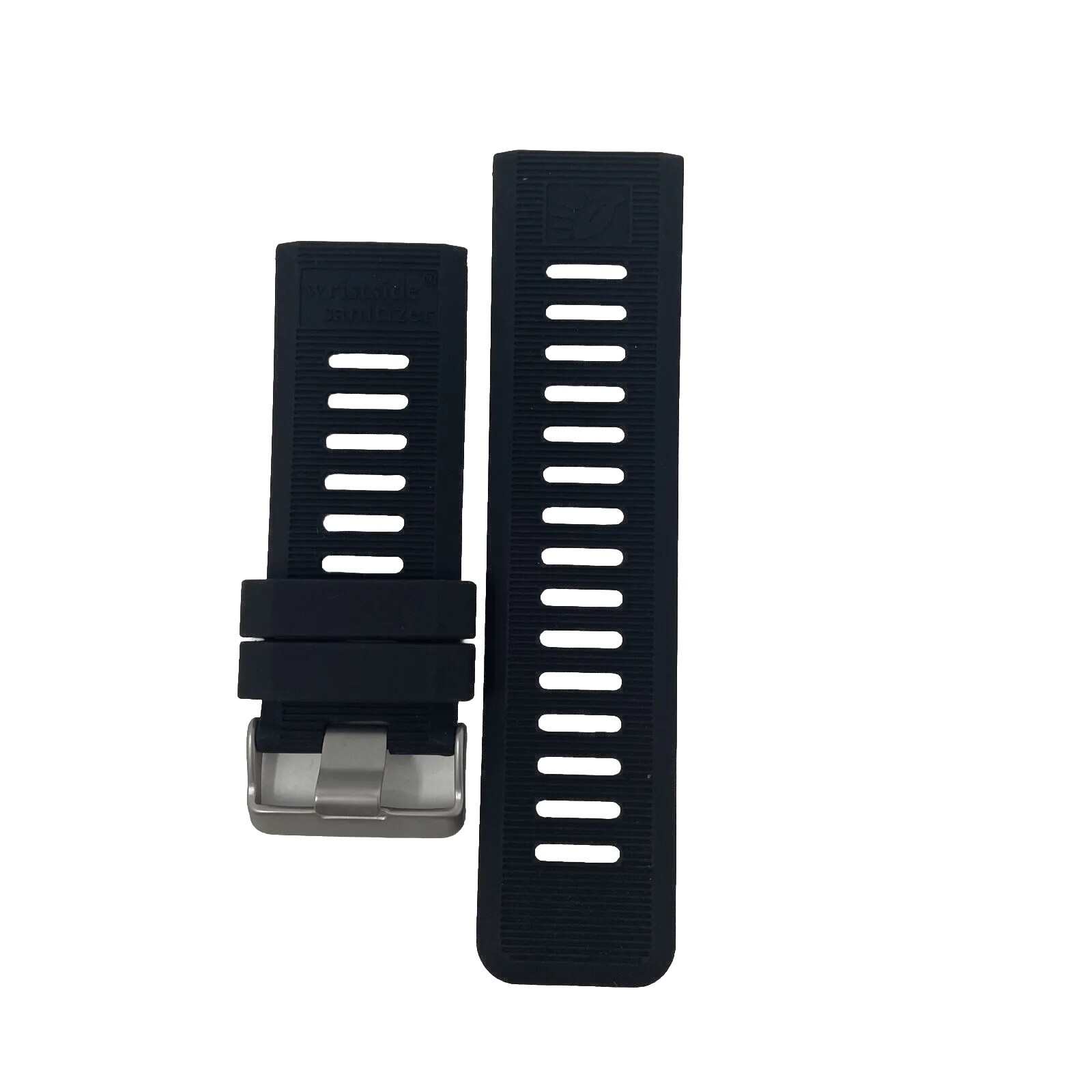 Watch Band 26mm Black Rubber Replacement Regular Size Wide Clasp Silicone New