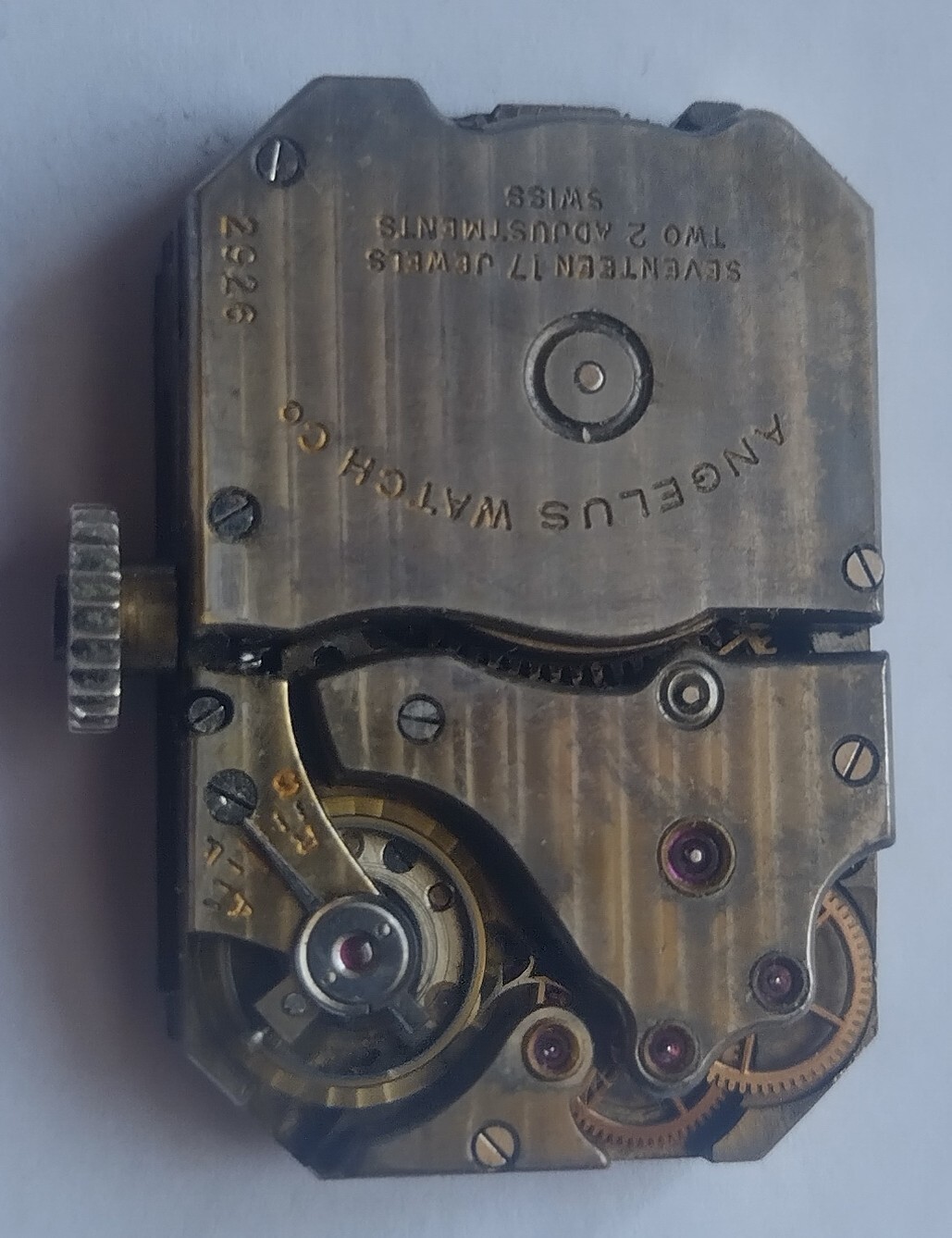 Angelus 8 Days Sport wristwatch movement c.30s