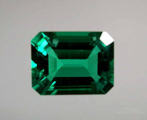 Lab Created Hydrothermal Emerald Green Octagon Faceted Loose Stone (4×2-14x10mm)