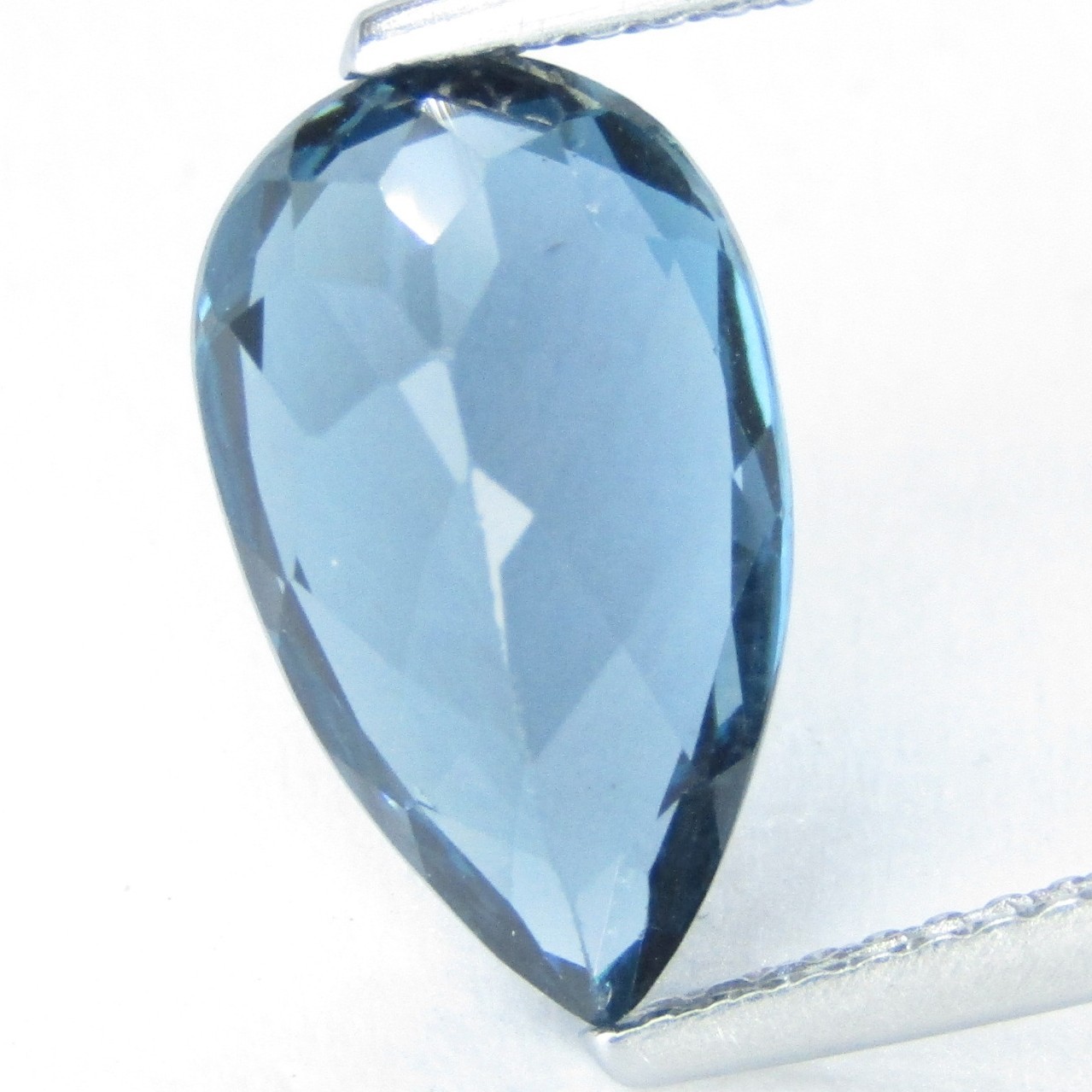 4.02Ct Significant Natural London Blue Topaz 13×7.5mm Pear Shape Loose Gemstone