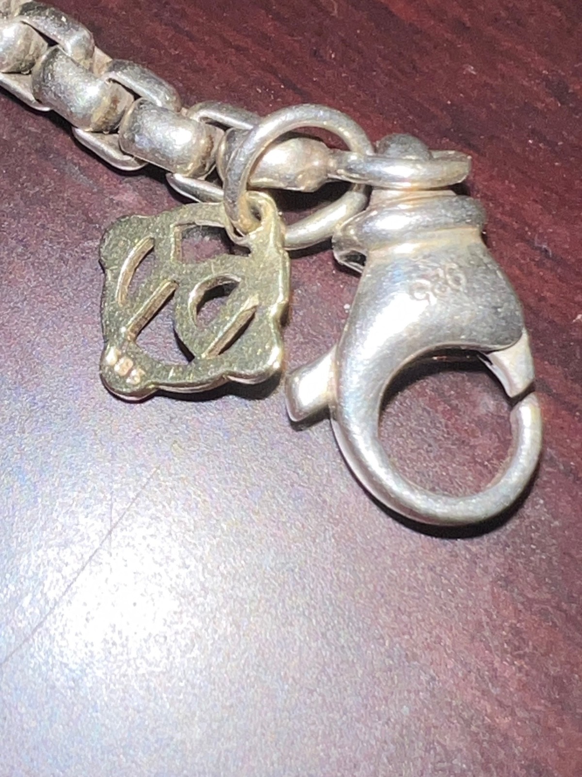 David Yurman 35″ 2.7mm 925 Sterling Box Chain With 585 14K Logo Charm – 53 Grams