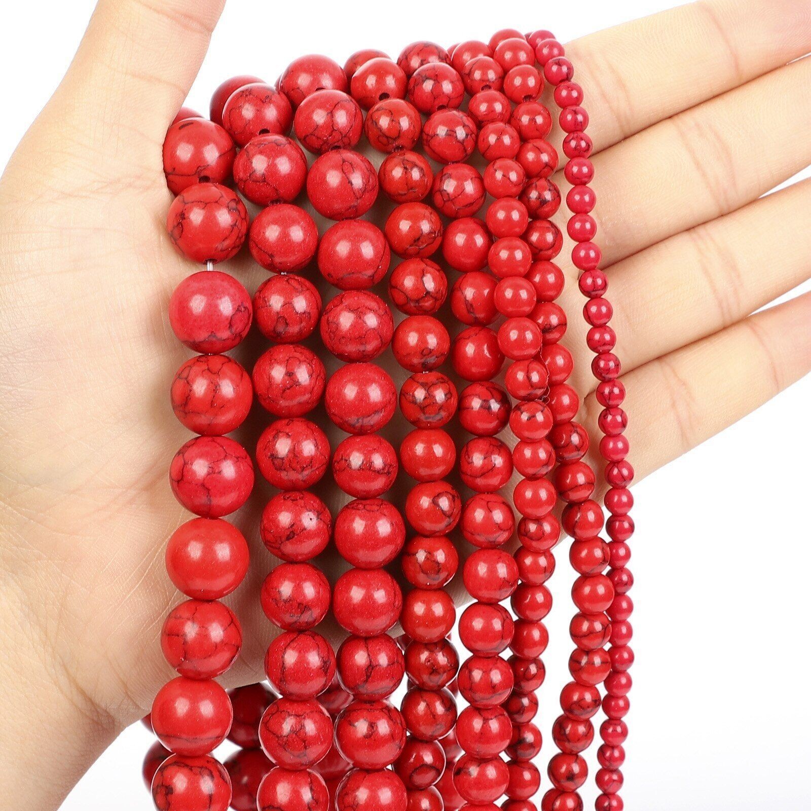 Natural Gemstone Round Spacer Loose Beads Jewelry Making 4mm/6mm/8mm/10mm/12mm
