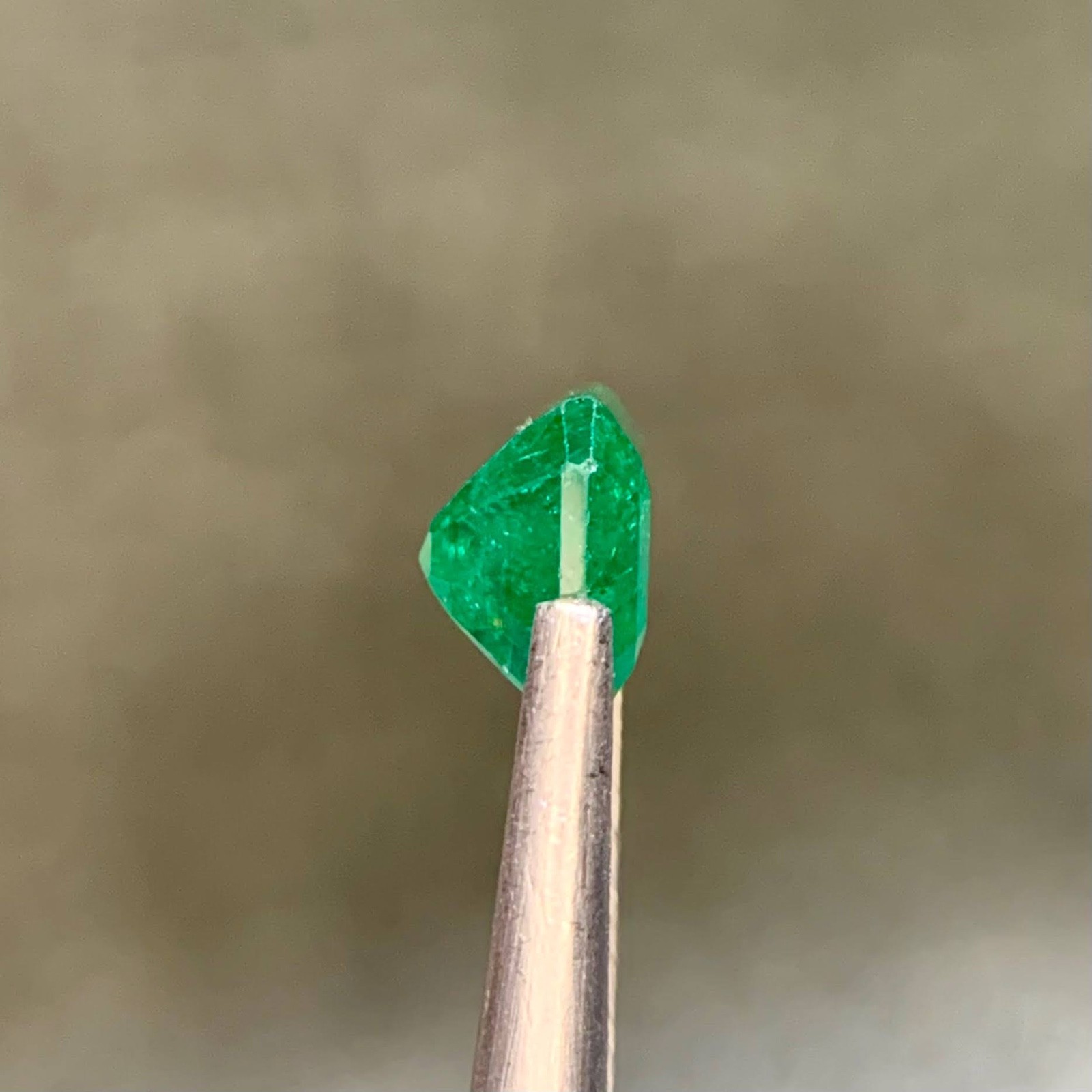 1.26 Ct Natural Zambian Emerald Octagon Step Cut Loose Gemstone Minor Oil SI