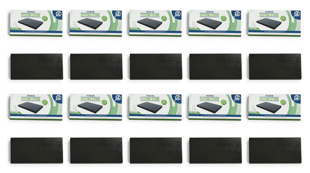 20 Gold Silver Platinum Precious Metal Jewelry Test Stones 2×4 Scratch Pads GTE
