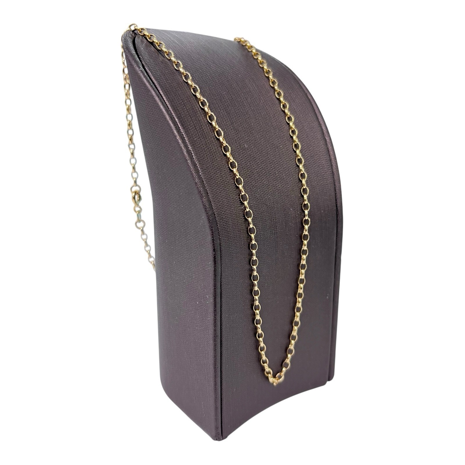 9ct 9k Yellow Gold Italian Fine Oval Belcher Chain Necklace 1.36 Grams 45cm New
