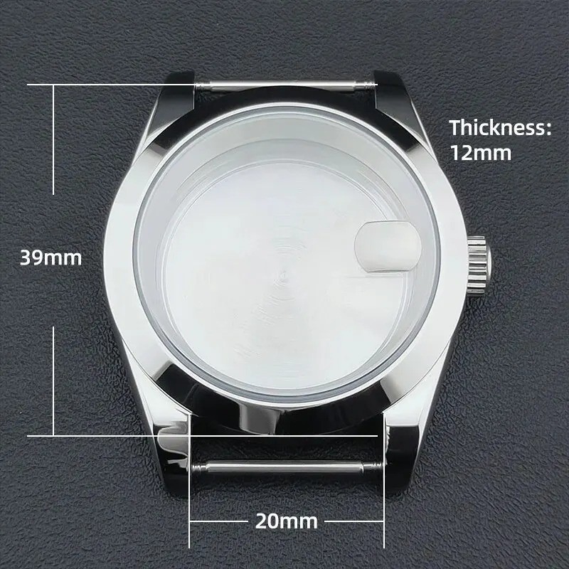 36mm 40mm 316L Stainless Steel Watch Case Sapphire Crystal Fits NH34 NH35