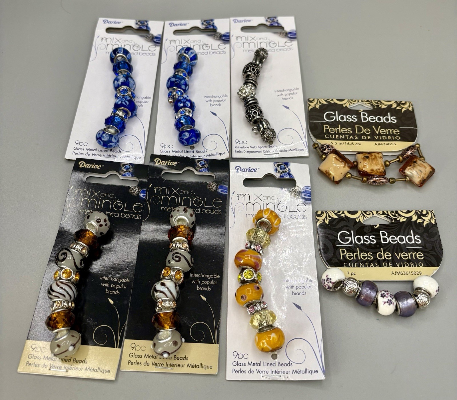 New with tags 20 bead groups for Jewelry making at only $2.00 each.