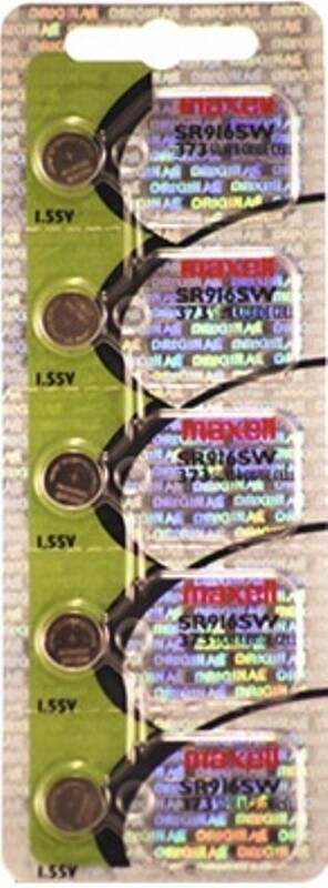 Maxell 373 Watch Cell Batteries SR916SW SILVER-OXIDE New Sealed (10Pcs.)