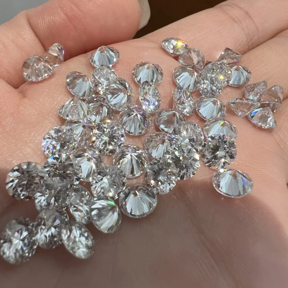 GRA Certified Loose Moissanite Stones D Colorful VVS1 All Sizes