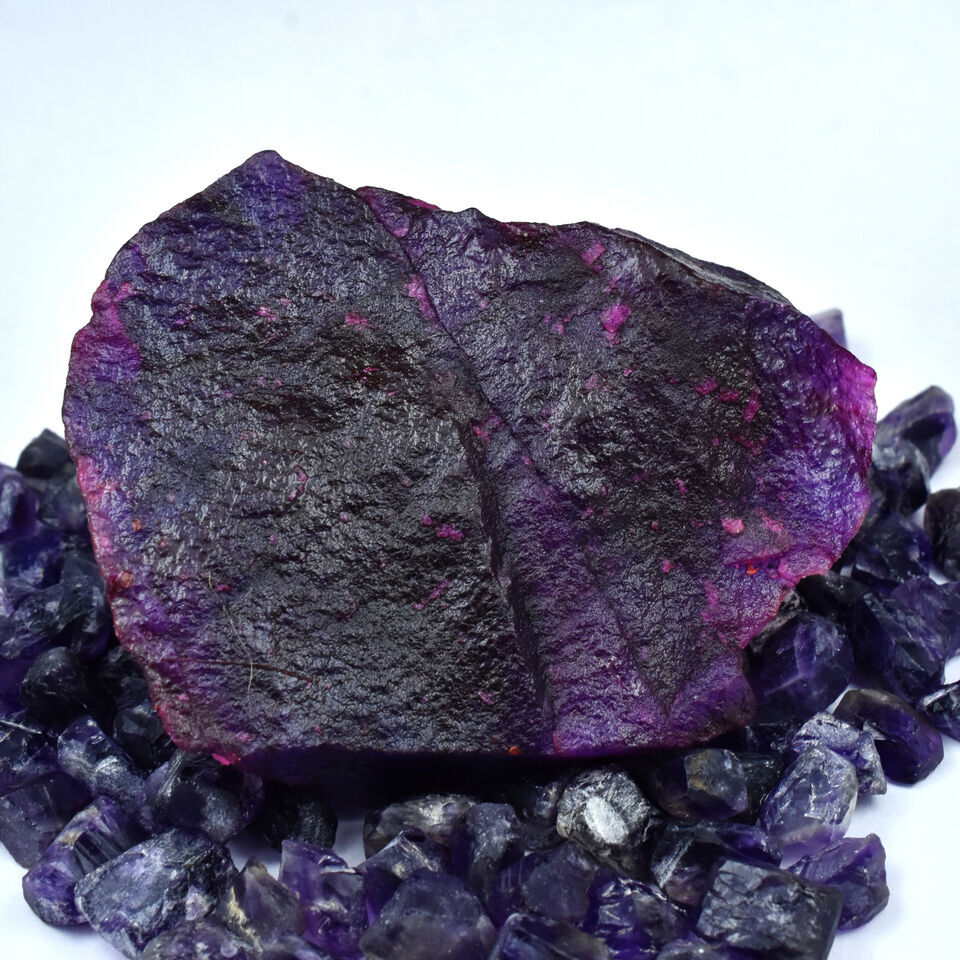 1059.60 Ct NATURAL Purple Uncut Raw Tanzanite Rough CERTIFIED Loose Gemstone