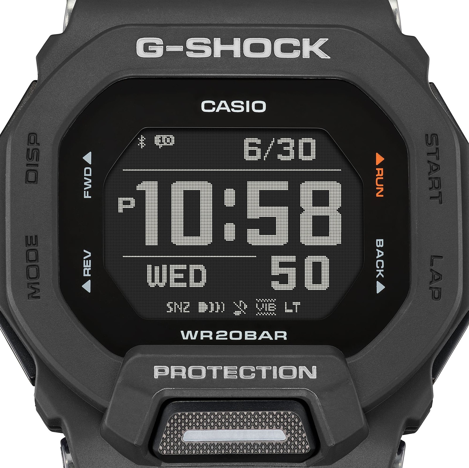 Casio GBD-200-1 Men’s G-Squad Digital Smartphone Link Quartz Watch, Black